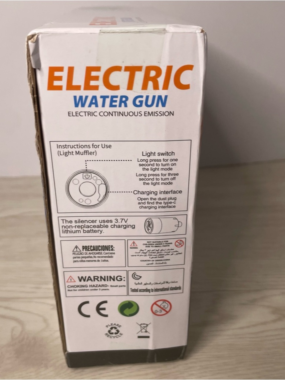 NIB Trendy Toys Blue Electric Water Gun Rechargeable Battery Summer Toy Ages 3+ - Picture 4 of 10